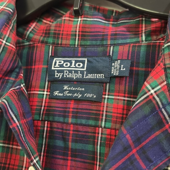 Polo Ralph Lauren Westerton Plaid Button down L - Picture 6 of 6